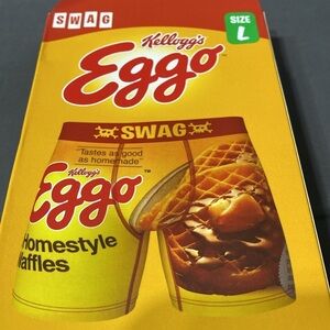 Kellogs Eggo boxer brief. Size large.